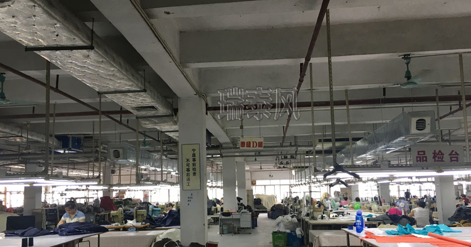 服裝、制衣、皮革廠降溫方案